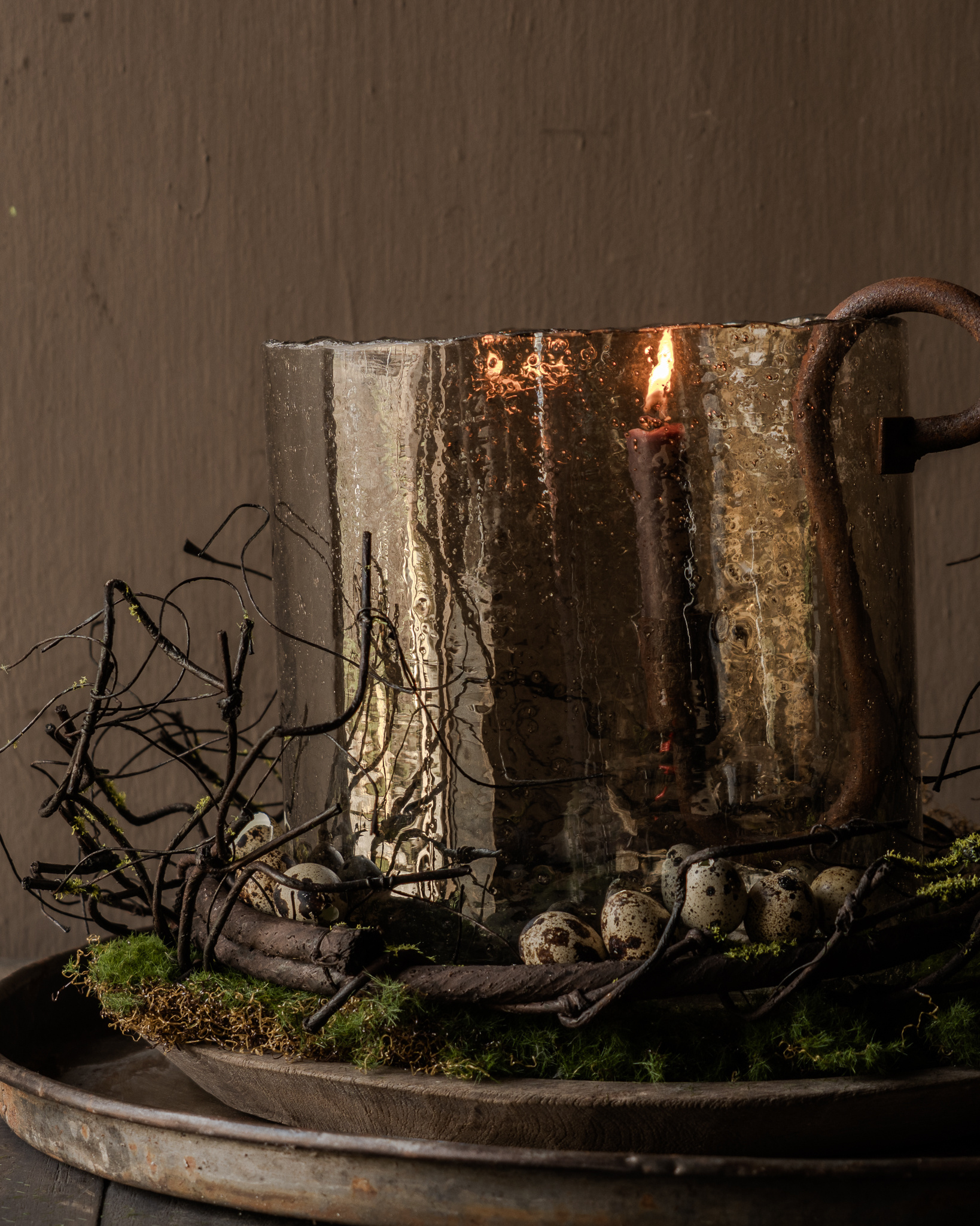 Kunst Wilgenkransje met Mos-6