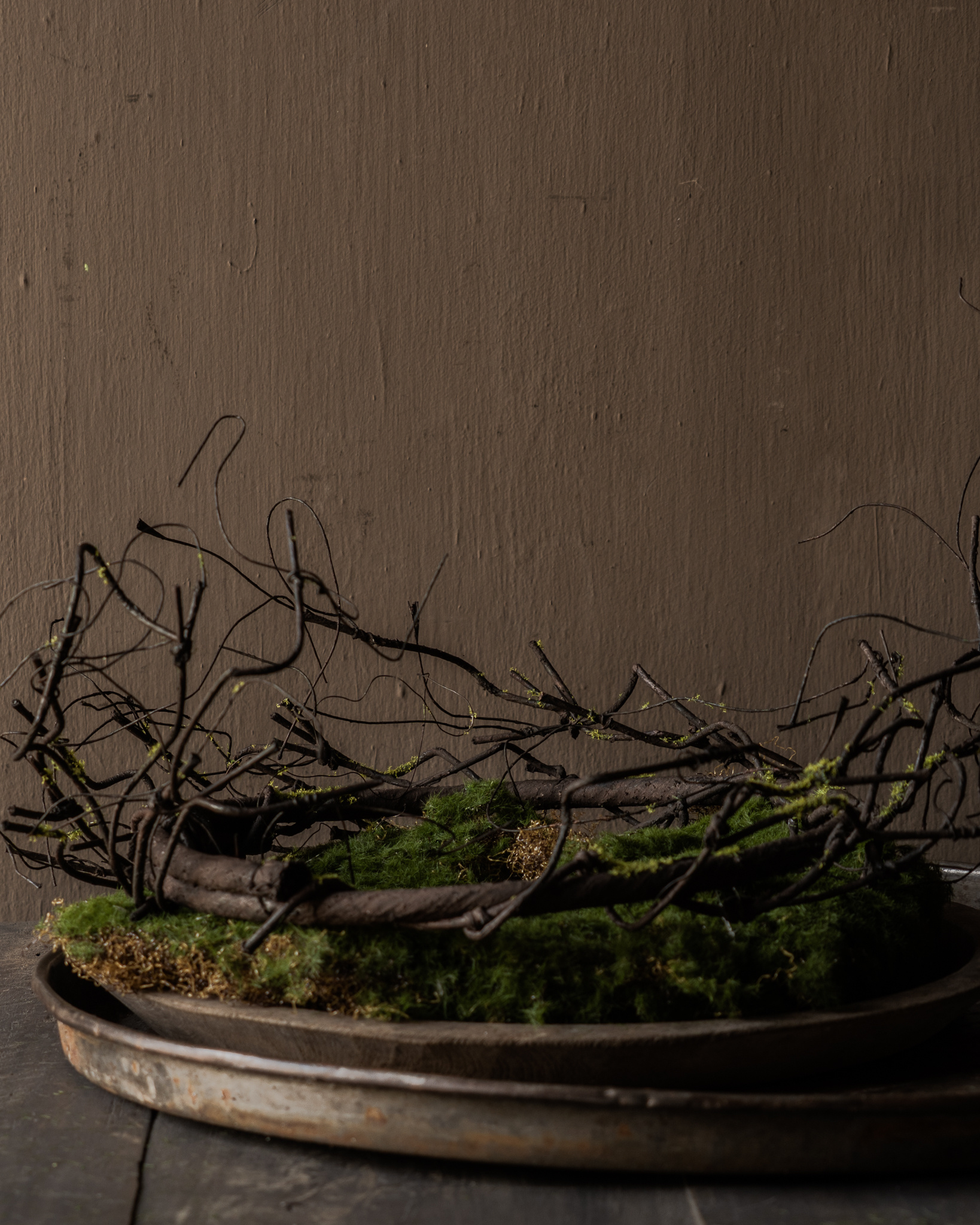 Kunst Wilgenkransje met Mos-7