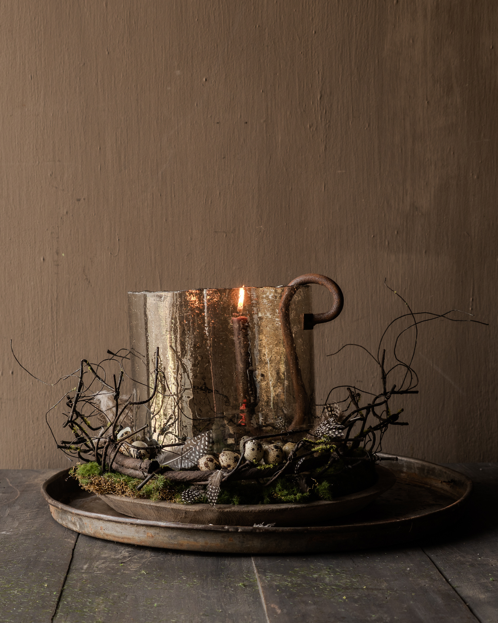 Kunst Wilgenkransje met Mos-8