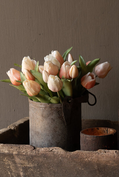 Old metal bucket / pot – unique antique piece