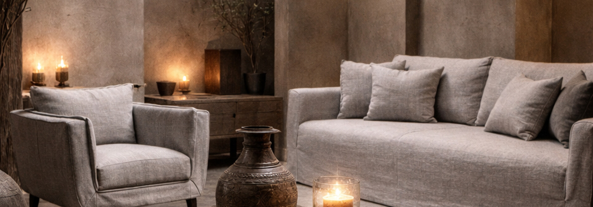 Sofa Friso 2,5 Taupe oder Beige LUKSA