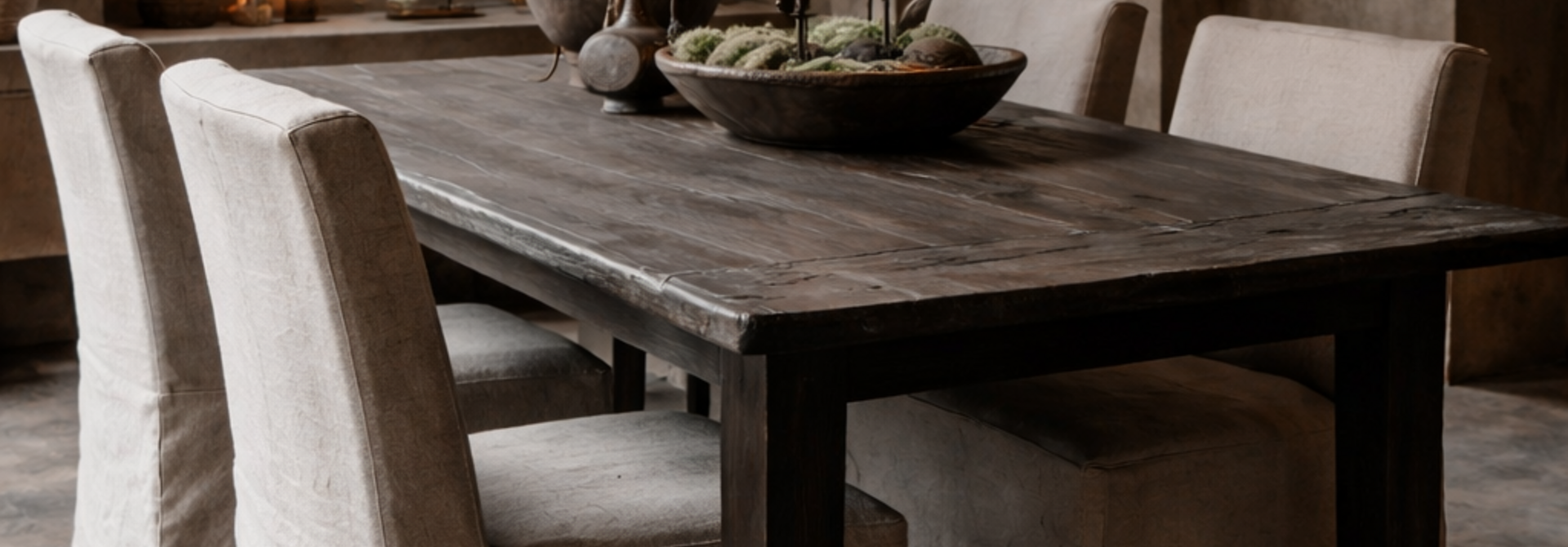 Stuhlrock Nora in Beige oder Taupe, 100 % Leinen