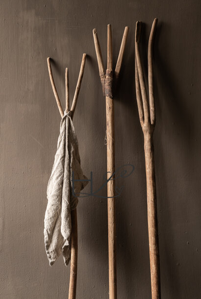 Old wooden hayfork – unique & rustic decorative item