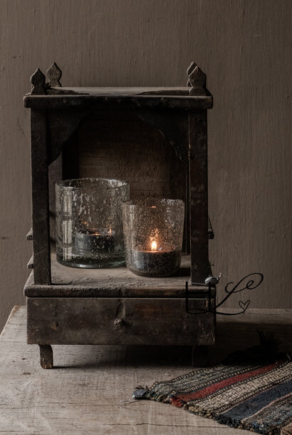 Oud Indiaas tempel huisje | houten shrine