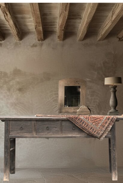 Old Antique Unique Wabi Sabi Weathered Wooden Side Table / Wall Table