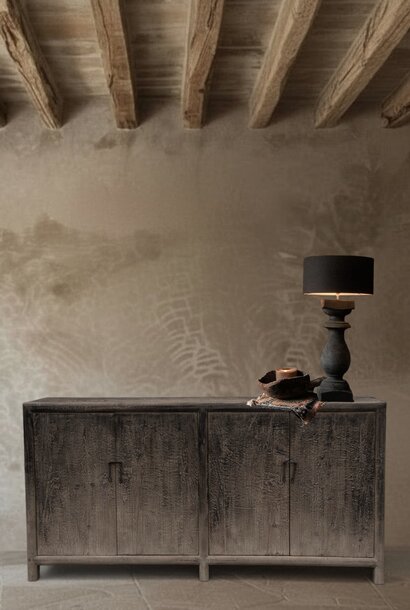 prachtige oude Authentieke zwart/bruin  dressoir