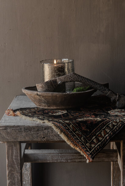 Old wooden bowl authentic weathered wood HOFFZ