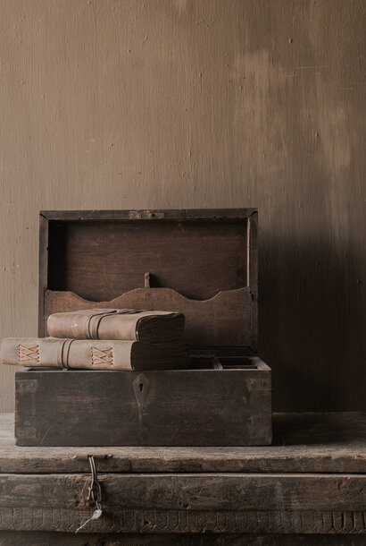 Unique Old Authentic wooden box HOFFZ