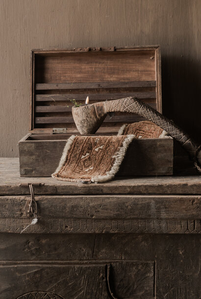 Unique Old Authentic wooden box HOFFZ