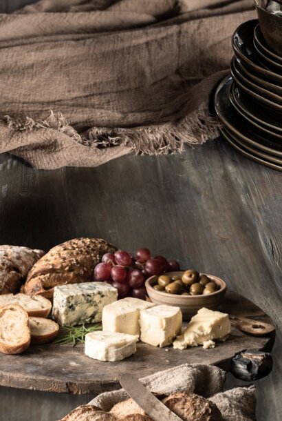 Hoffz Altes türkisches Holz-Brotbrett / Schneidebrett / Pizzabrett XXL