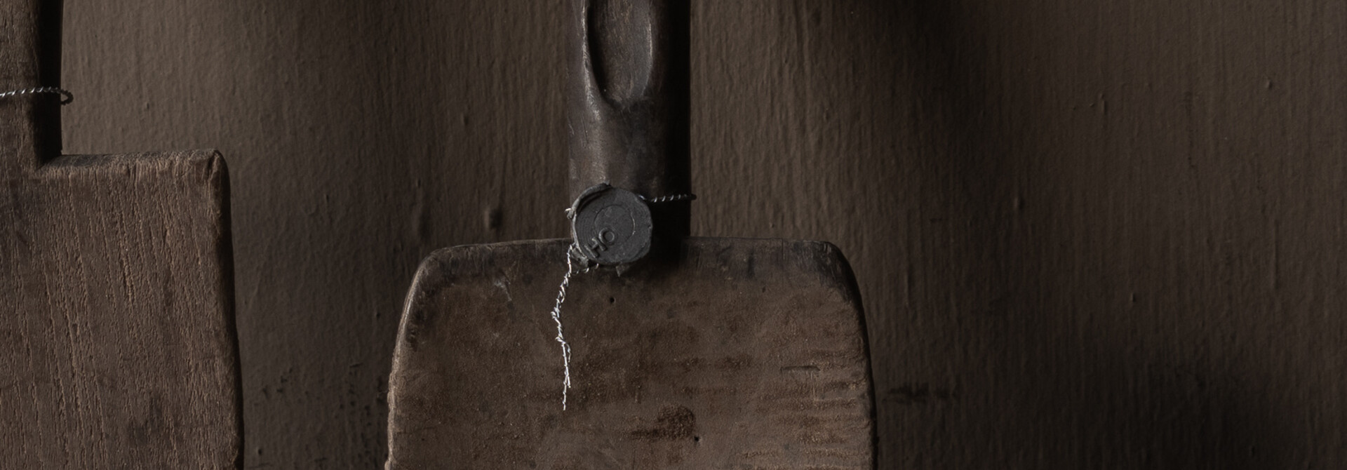 Einzigartiger alter authentischer Holzlöffel