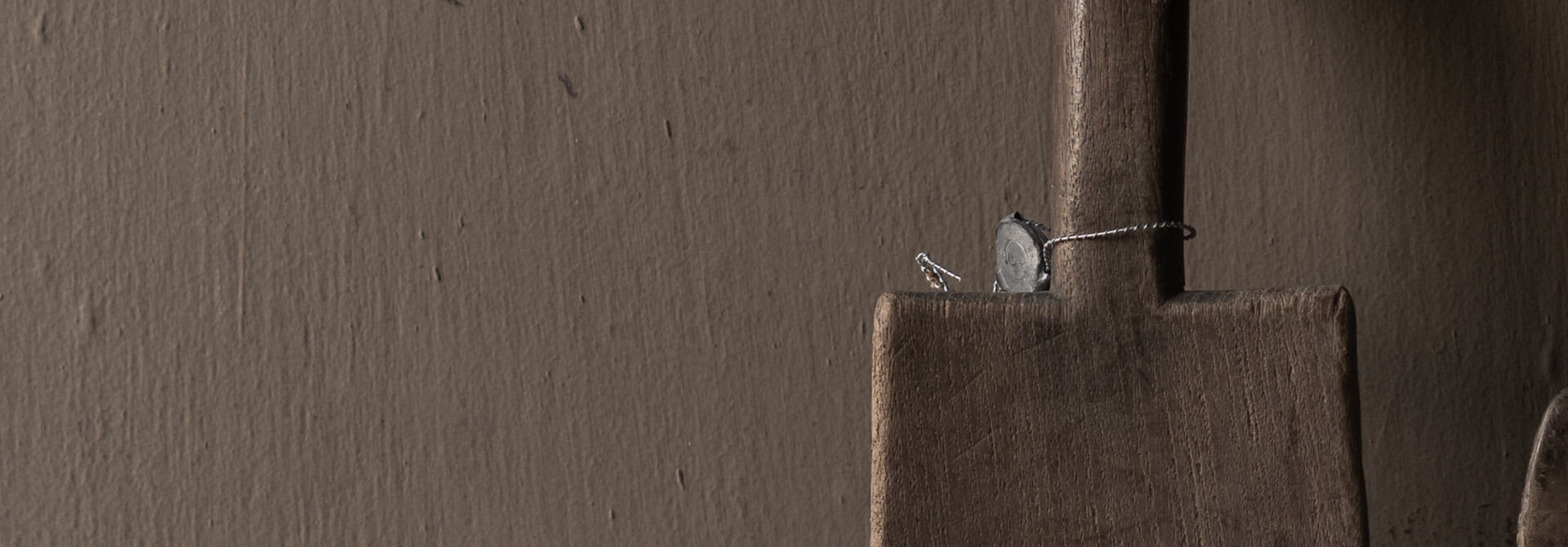 Einzigartiger alter authentischer Holzlöffel