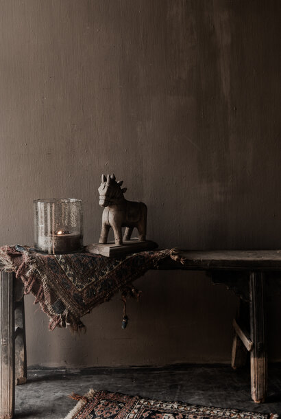 Beautiful unique old wooden horse