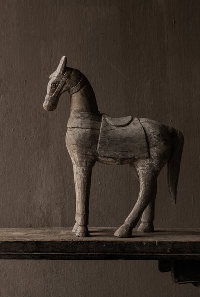 Beautiful unique old wooden horse