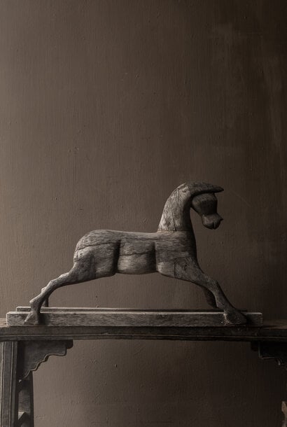 Unique Authentic large old wooden horse