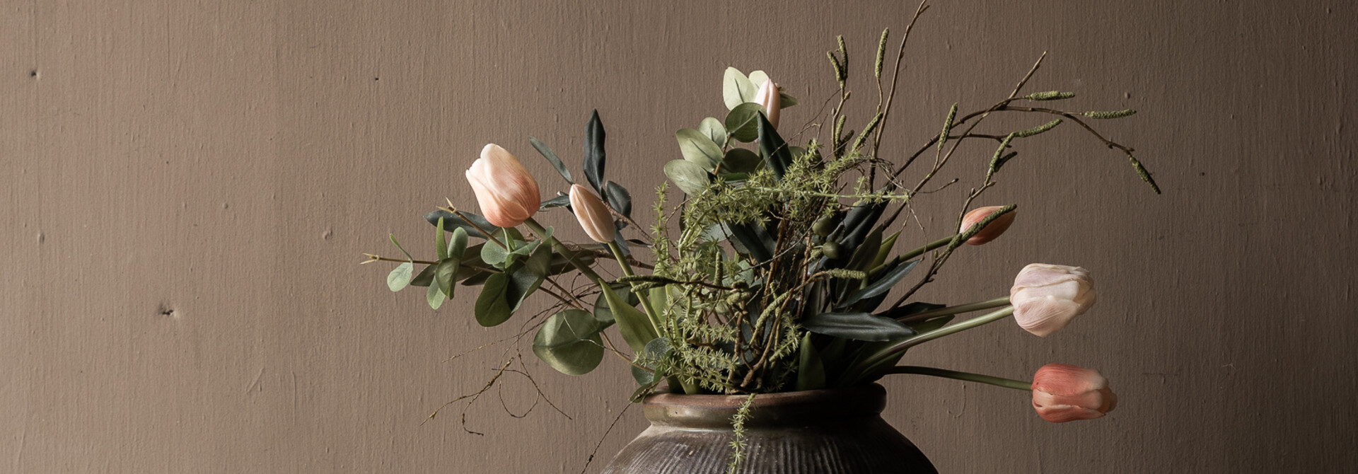 Natürlicher, beruhigender Brautstrauß, 50 cm | Rustikal & Schlicht