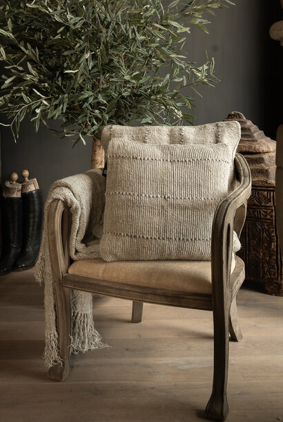 Dekokissen Zemira – 45×45 cm | Reines Leinen