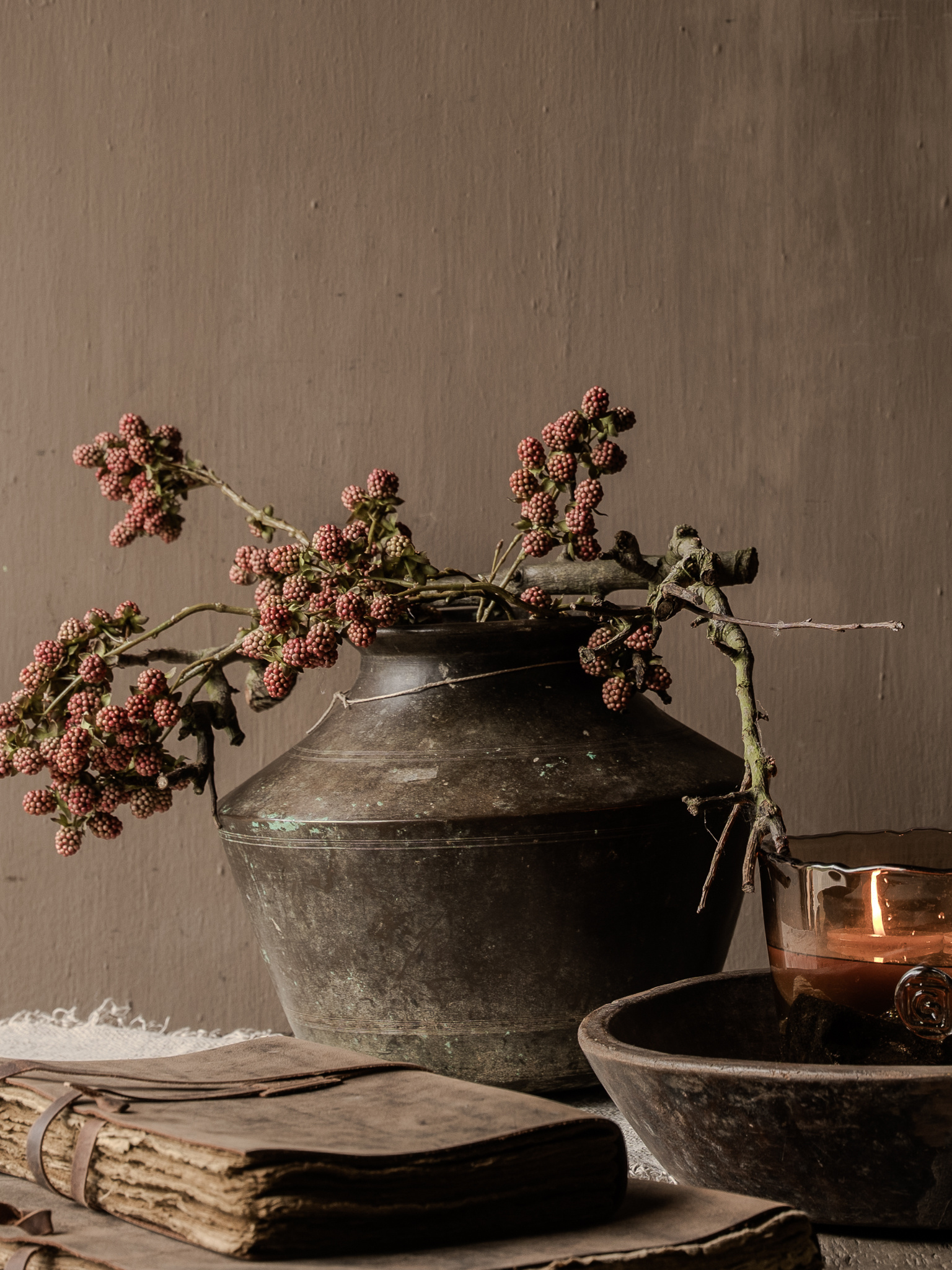 Antique Copper Water Jug from Nepal – Unique & Weathered-1