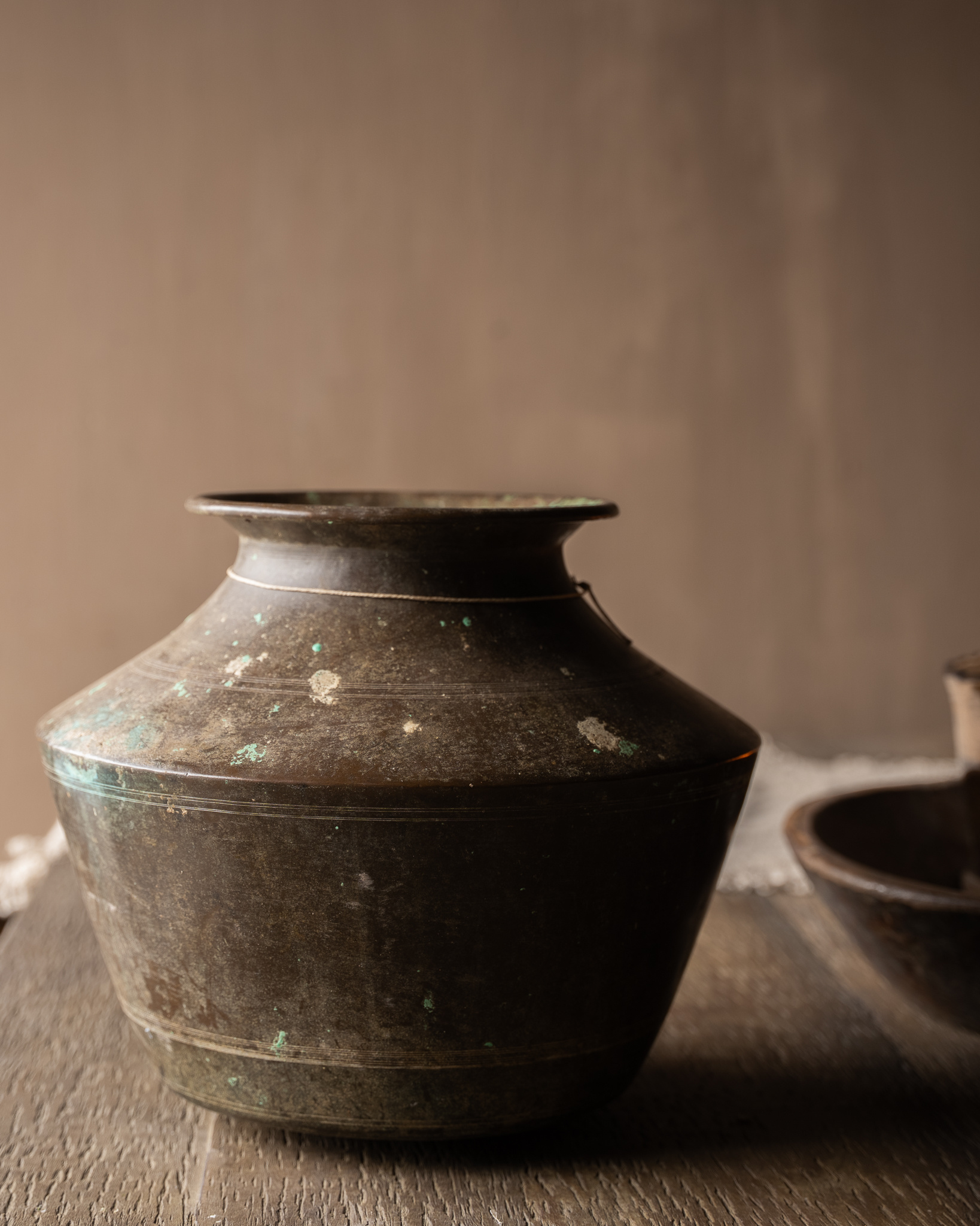 Antique Copper Water Jug from Nepal – Unique & Weathered-3