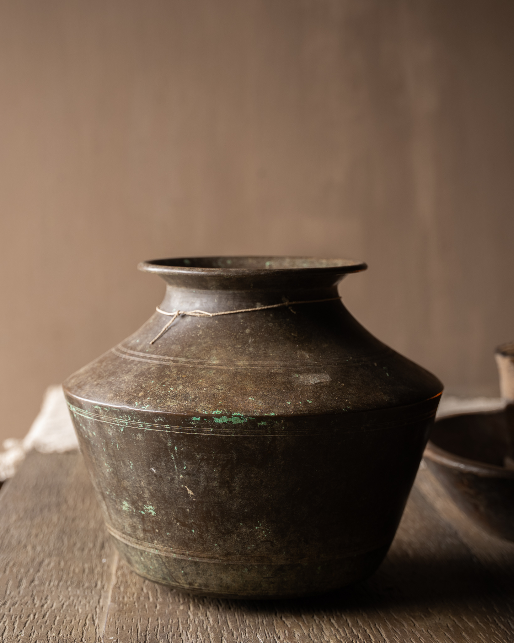 Antique Copper Water Jug from Nepal – Unique & Weathered-4