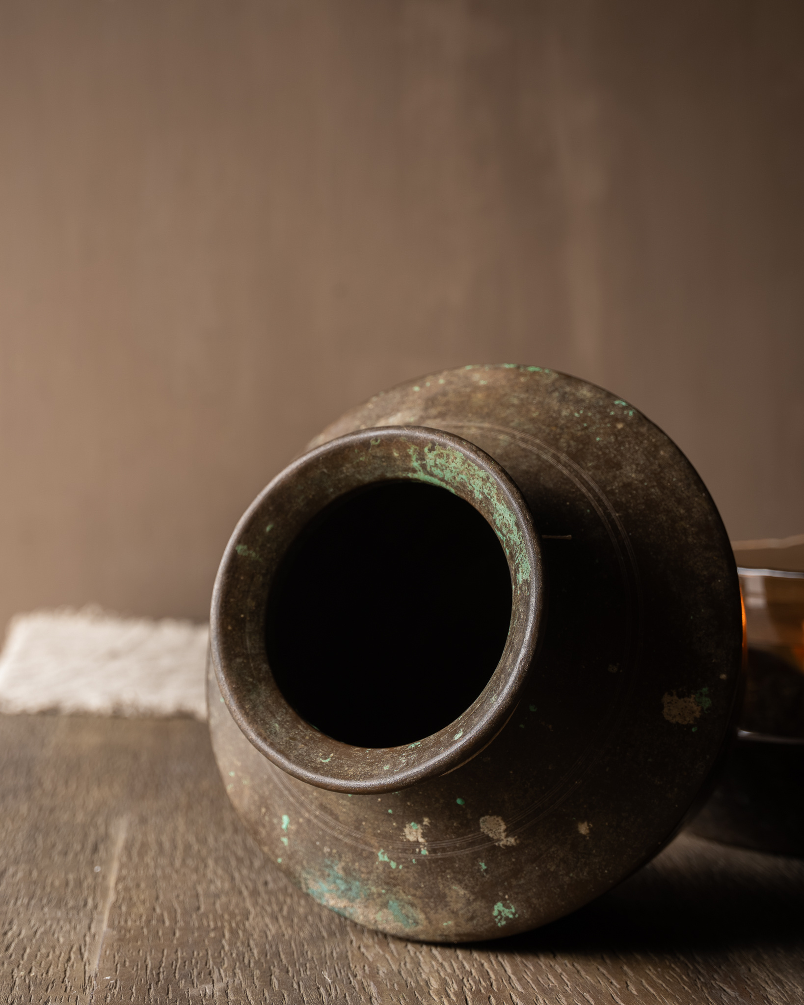 Antique Copper Water Jug from Nepal – Unique & Weathered-6