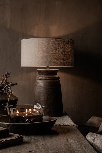 Stoer Uniek Houten kruiklamp van Antieke kruik