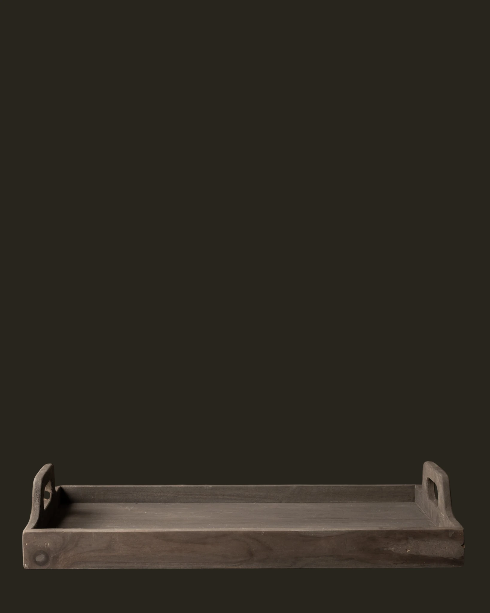 Sturdy wooden serving tray by Aura Peeperkorn with a weathered finish-5
