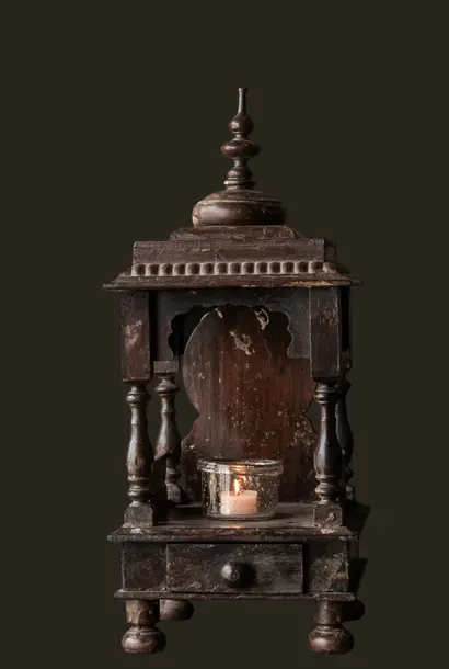 Old Indian temple house | wooden shrine
