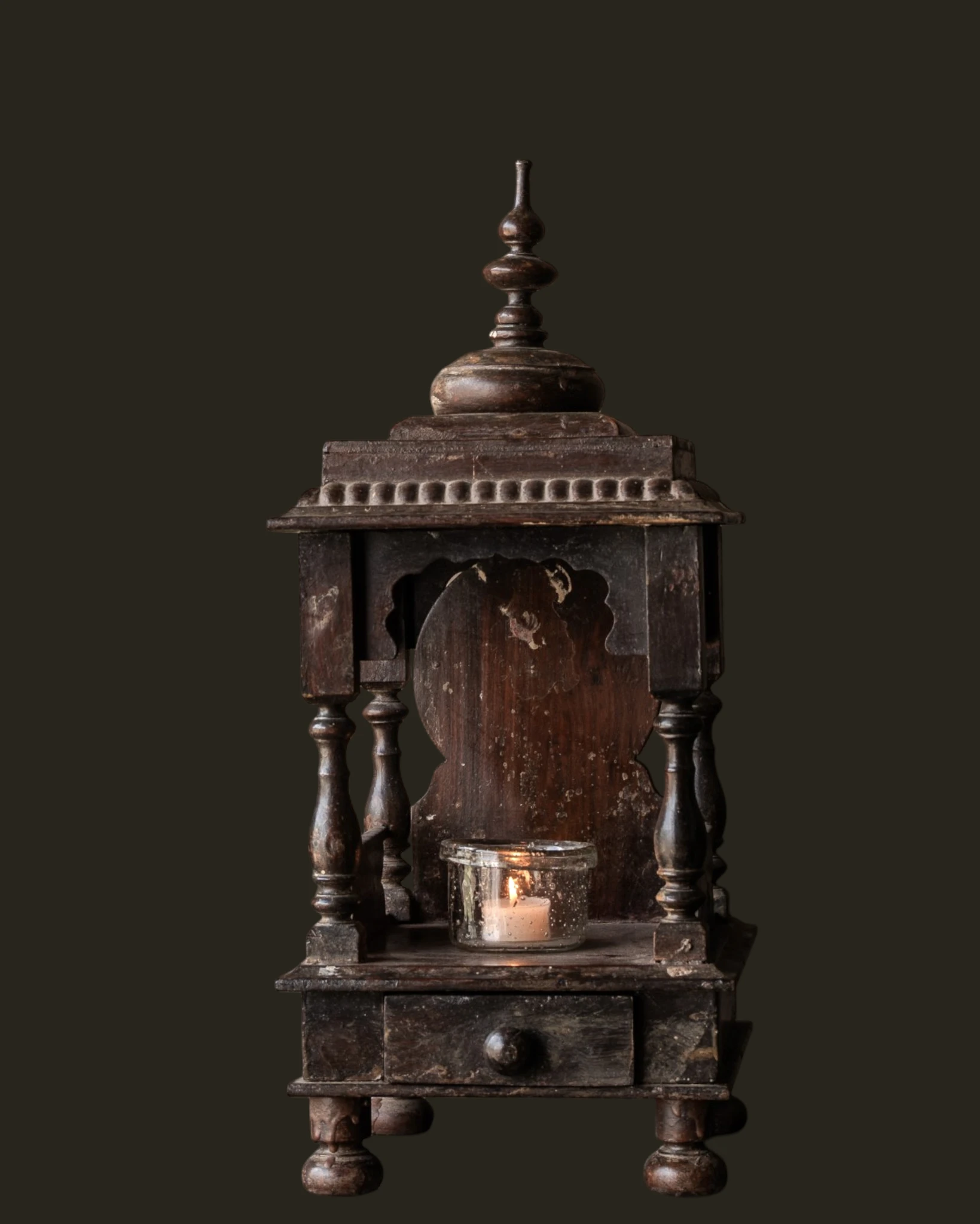 Old Indian temple house | wooden shrine-1