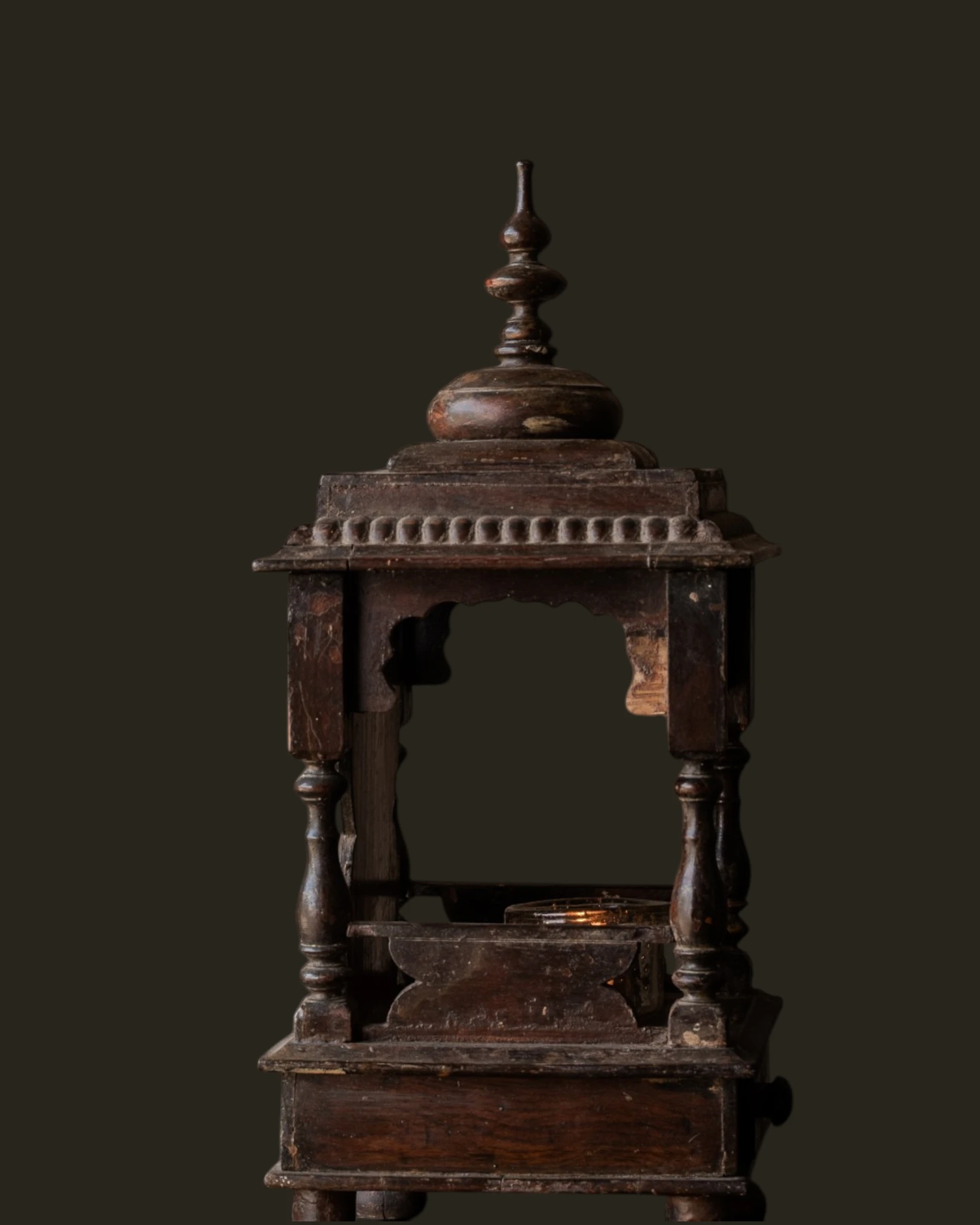 Old Indian temple house | wooden shrine-3