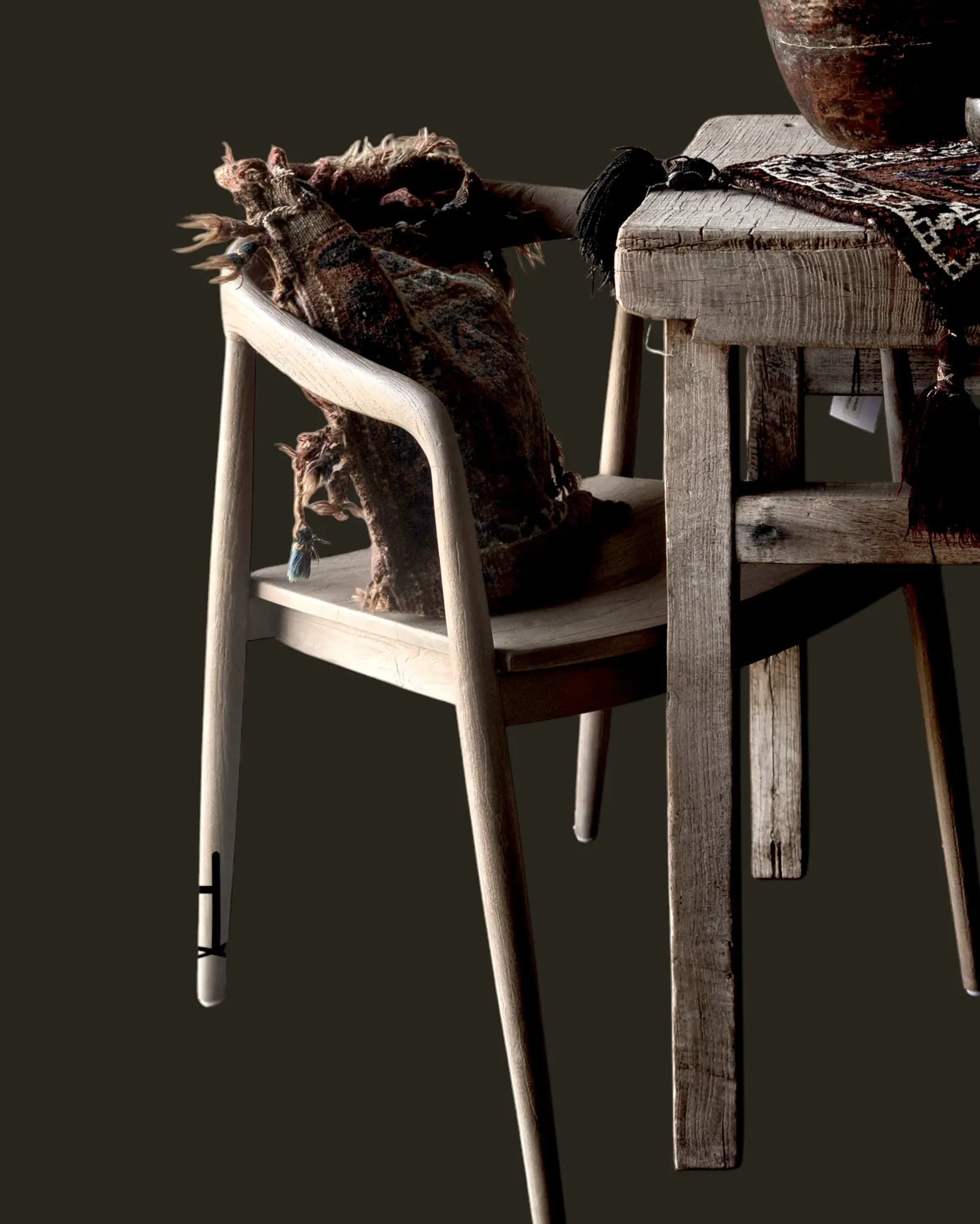 Zira Armchair | Light finish | Premium teak wood-6
