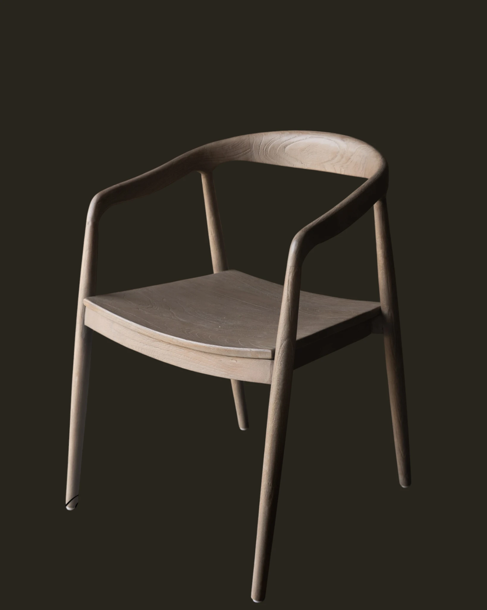 Zira Armchair | Light finish | Premium teak wood-1