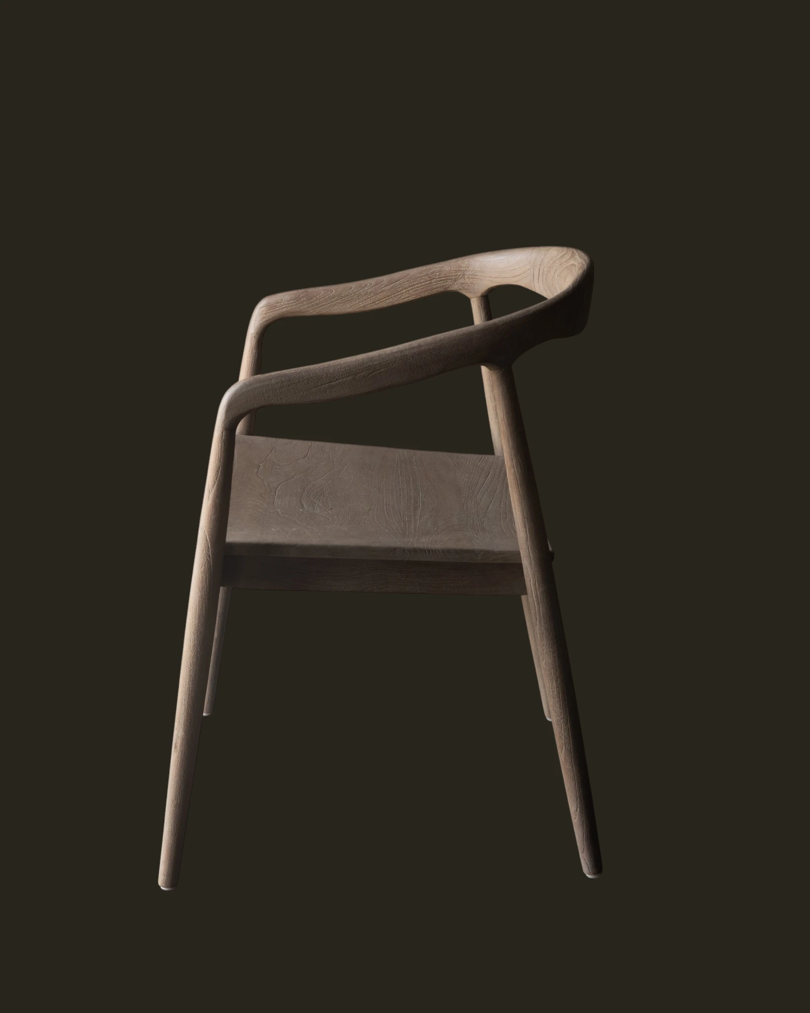 Zira Armchair | Light finish | Premium teak wood-4