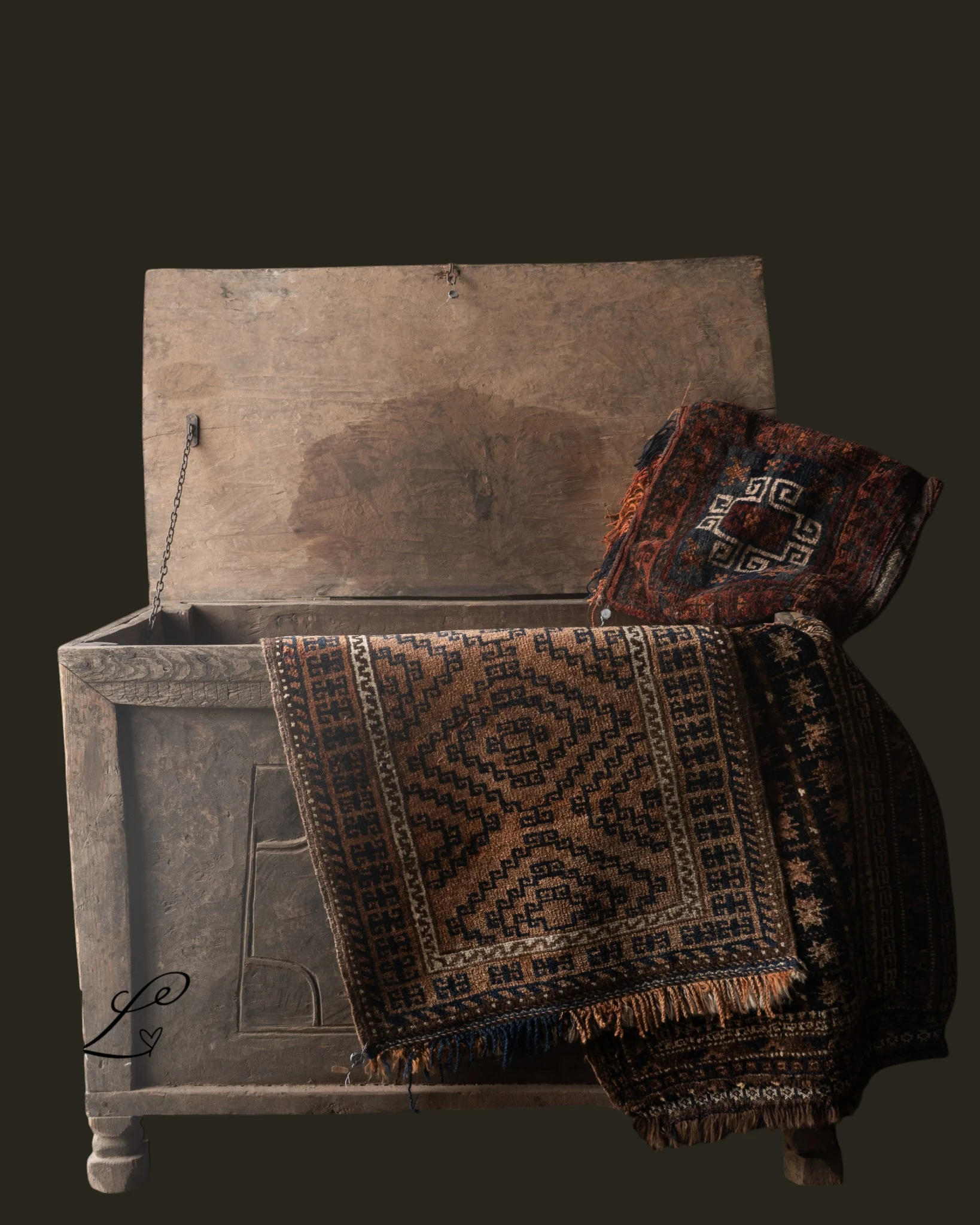 Hoffz Stoere oude Himalaya Kist / Box-3