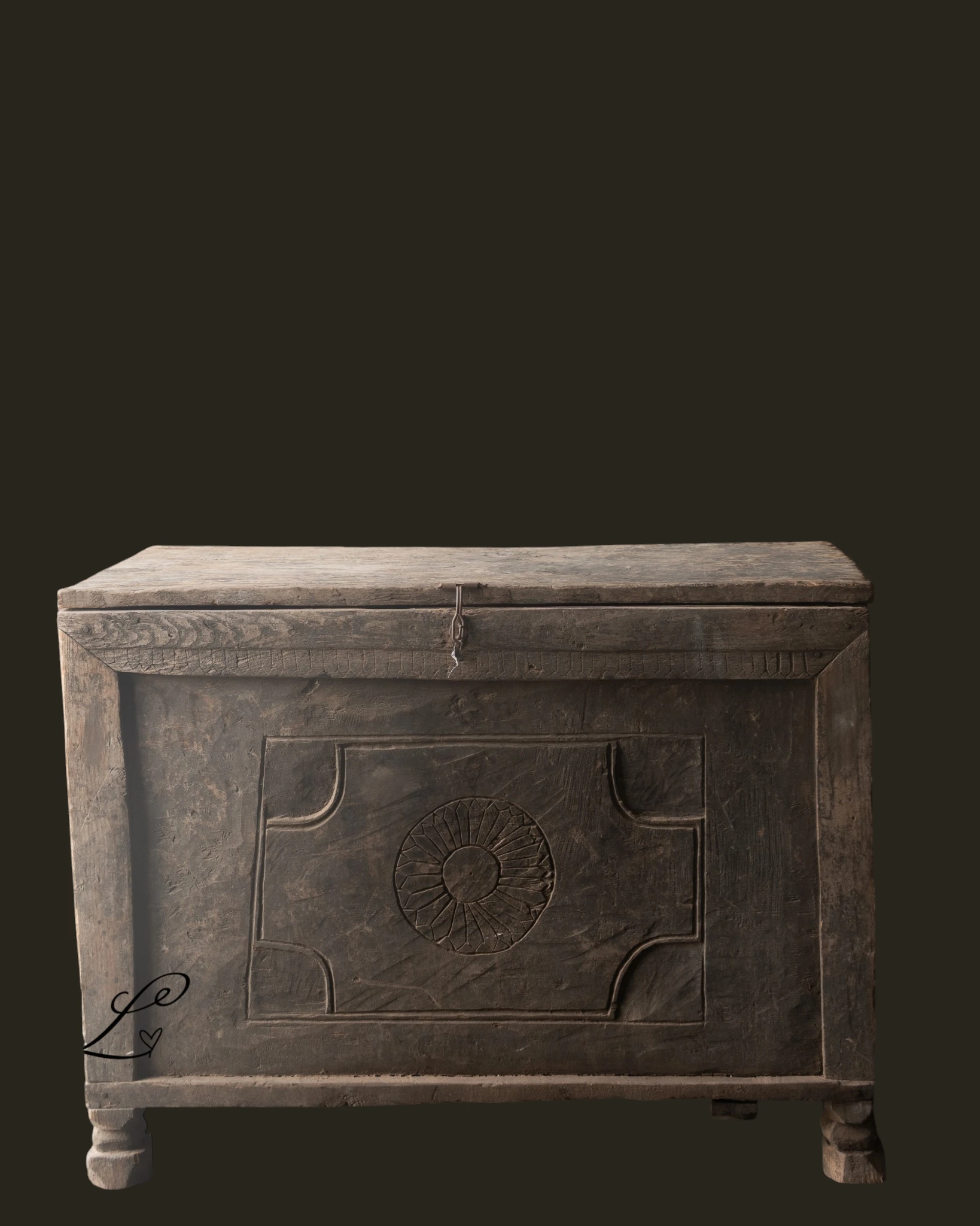 Hoffz Stoere oude Himalaya Kist / Box-4