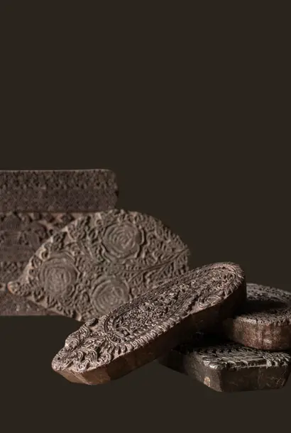 Old wooden Indian batik stamp