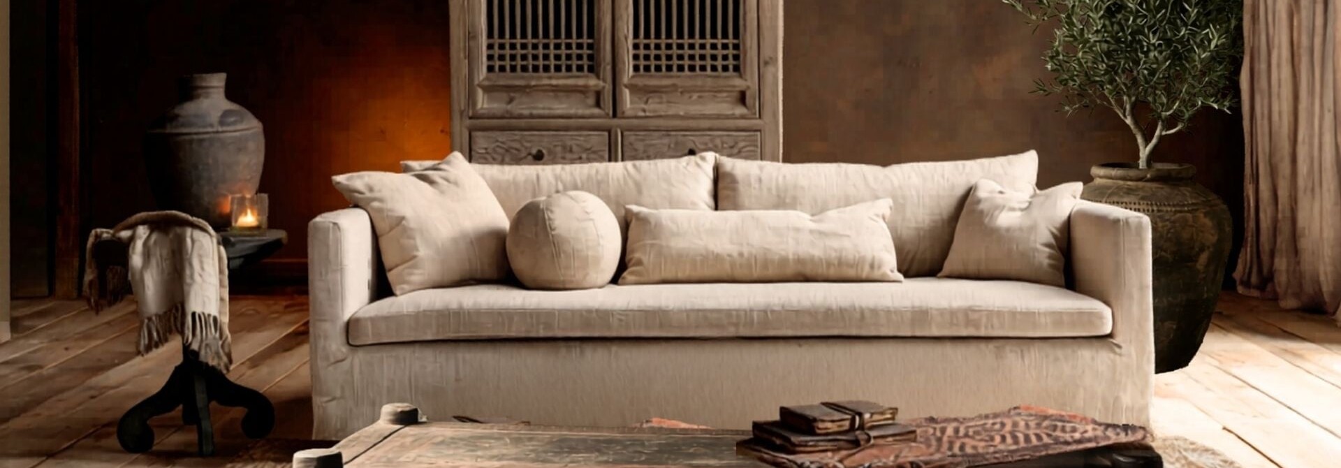 Coffee Table / Antique Wooden Daybed Nepal Hoffz