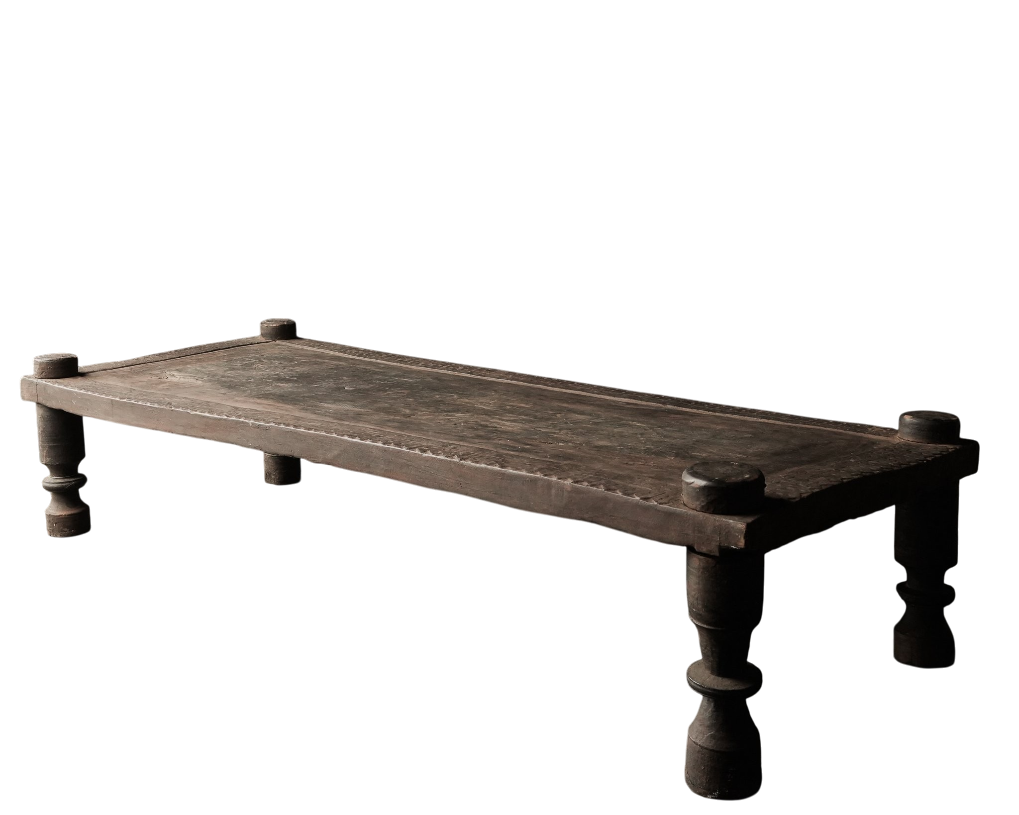 Coffee Table / Antique Wooden Daybed Nepal Hoffz-3