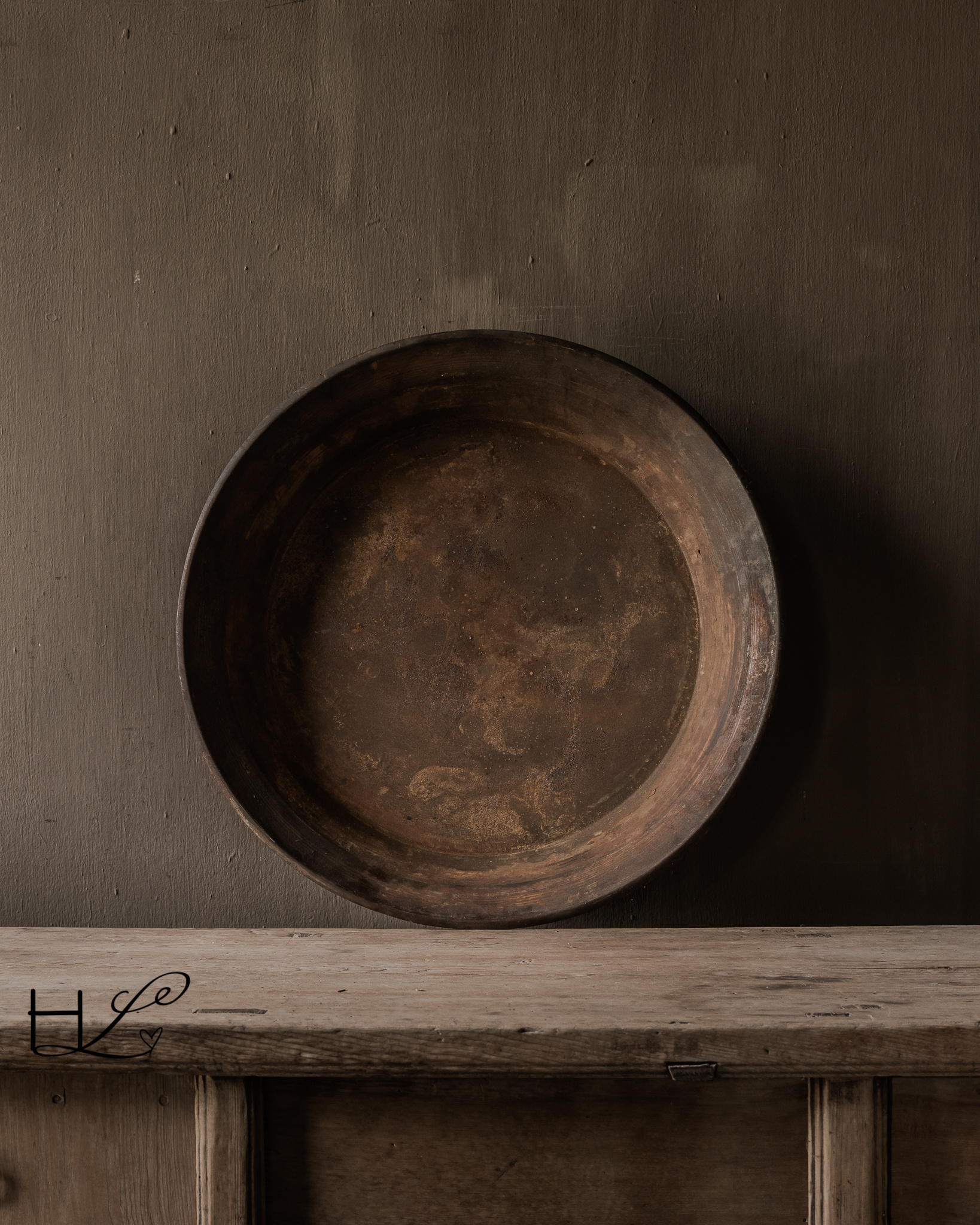 Old Rusty Iron Dough Bowl – Authentic from India/Nepal-3