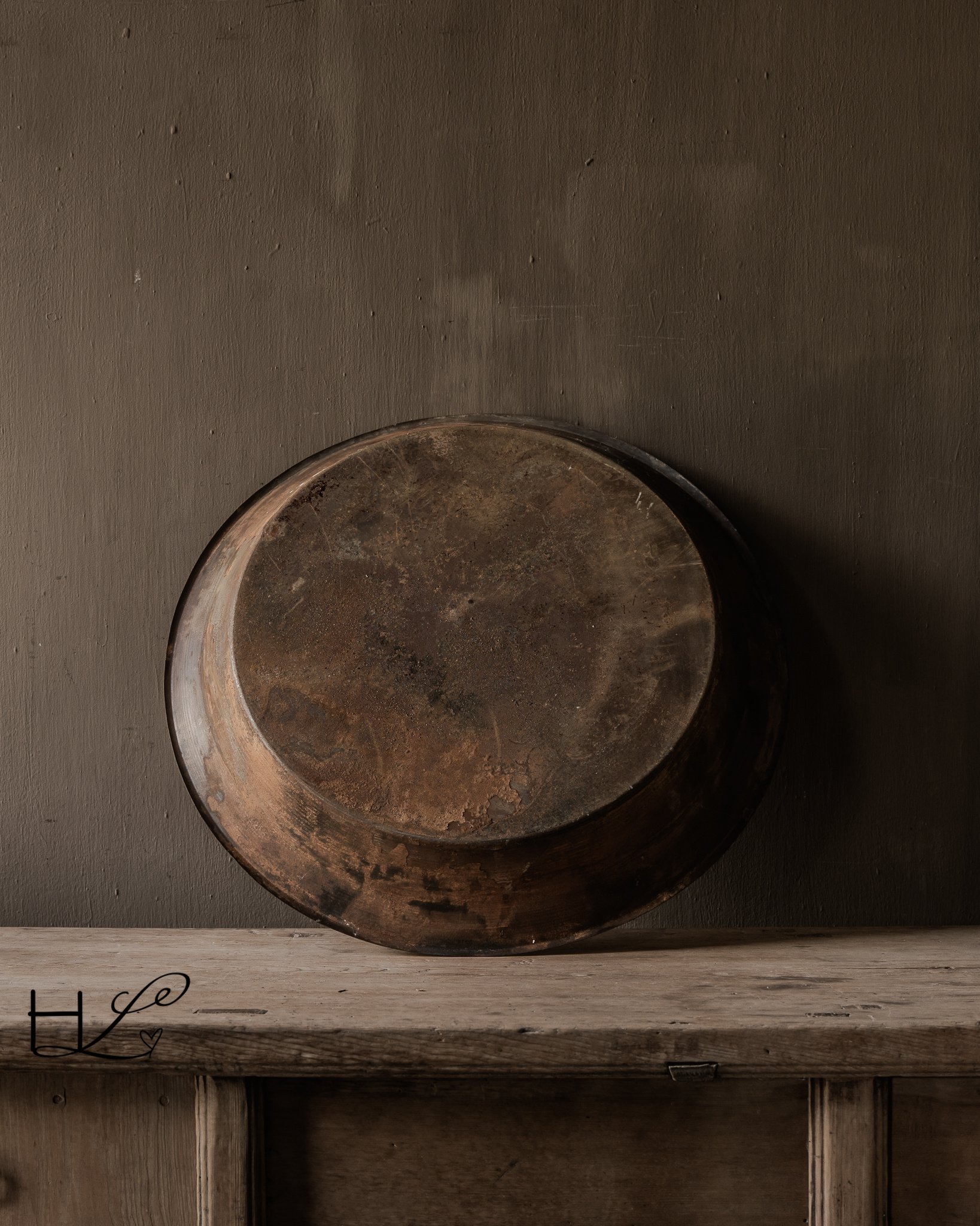 Old Rusty Iron Dough Bowl – Authentic from India/Nepal-6