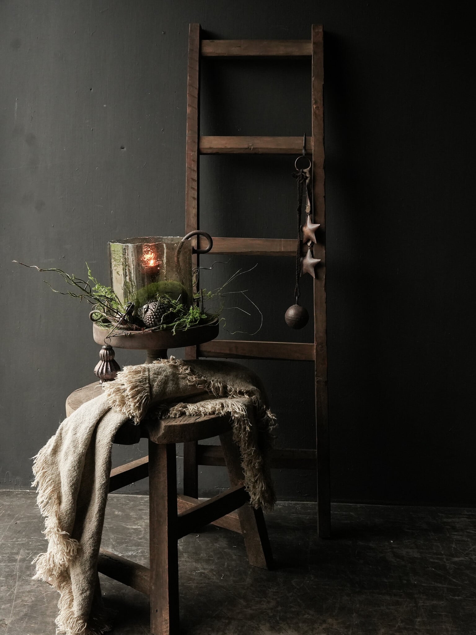 Aura Peeperkorn Stoer robuust houten ladder-7