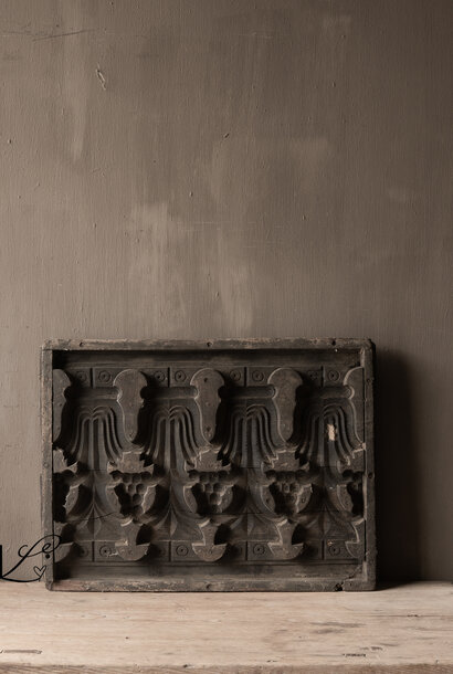 Alte indische Holzornamentform / Zementform