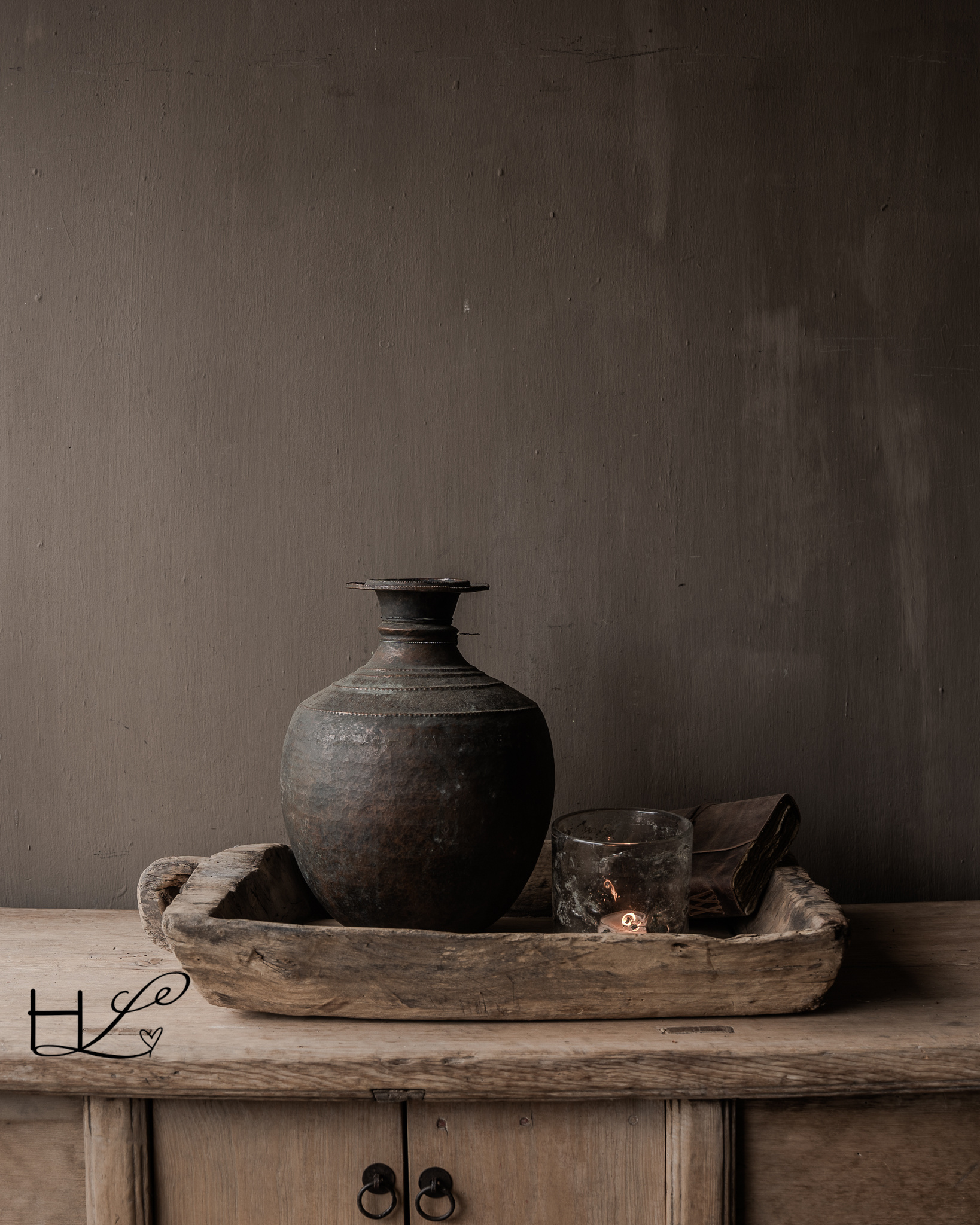 Houten Trog /Dienblad /Bak-1