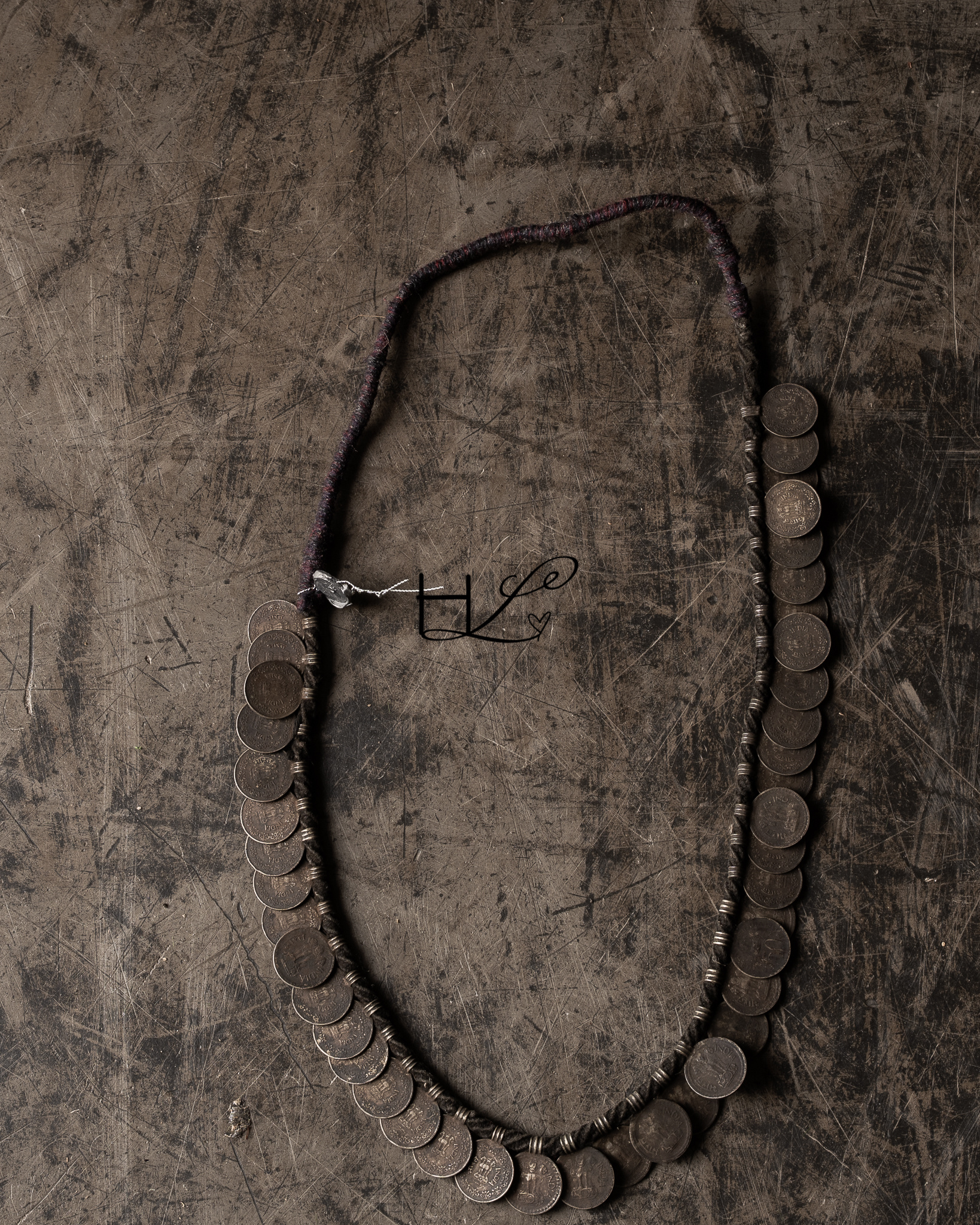 Unique antique coin necklace-5