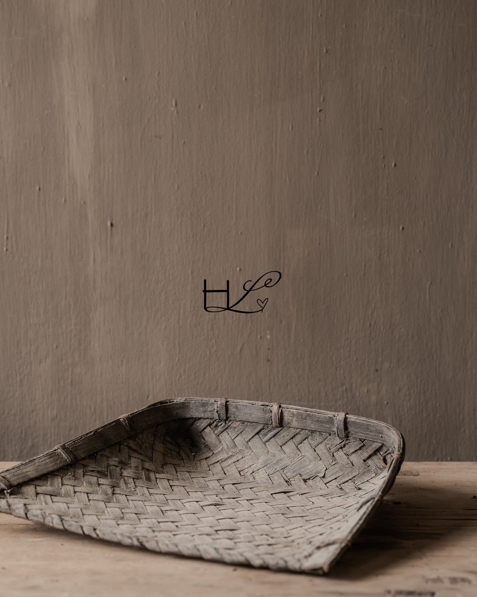 Authentic Old Woven Winnowing Basket / Harvest Basket-3