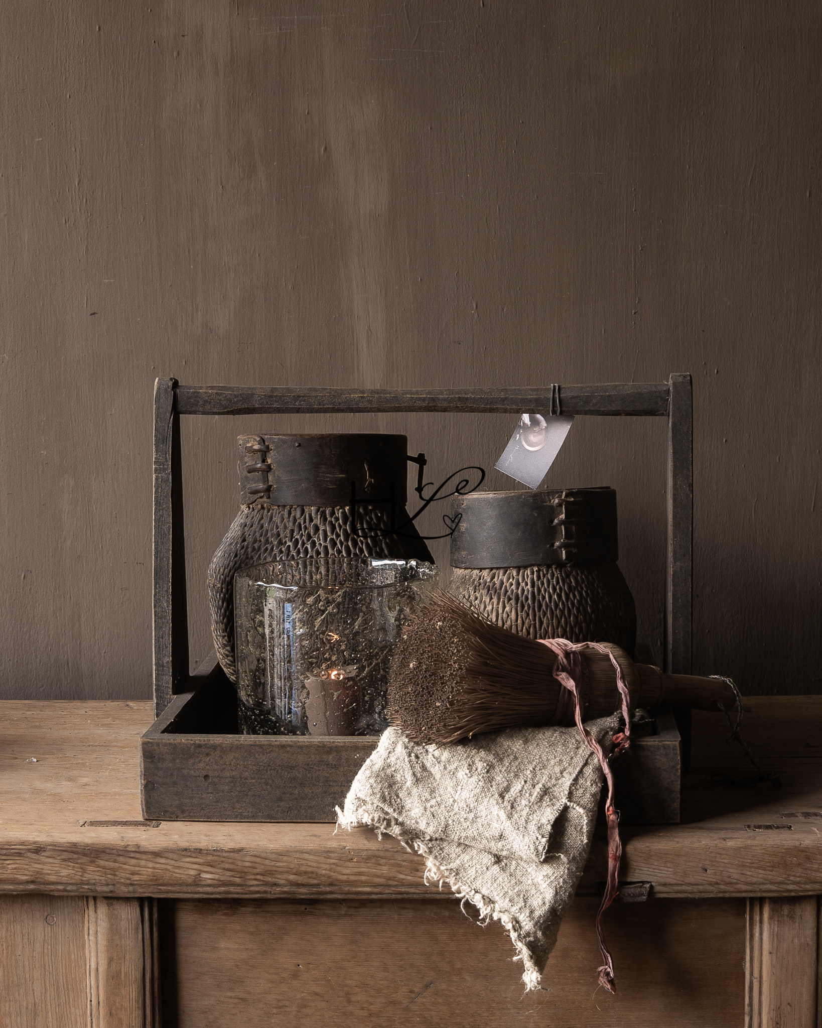 Old Authentic Wicker Basket-1