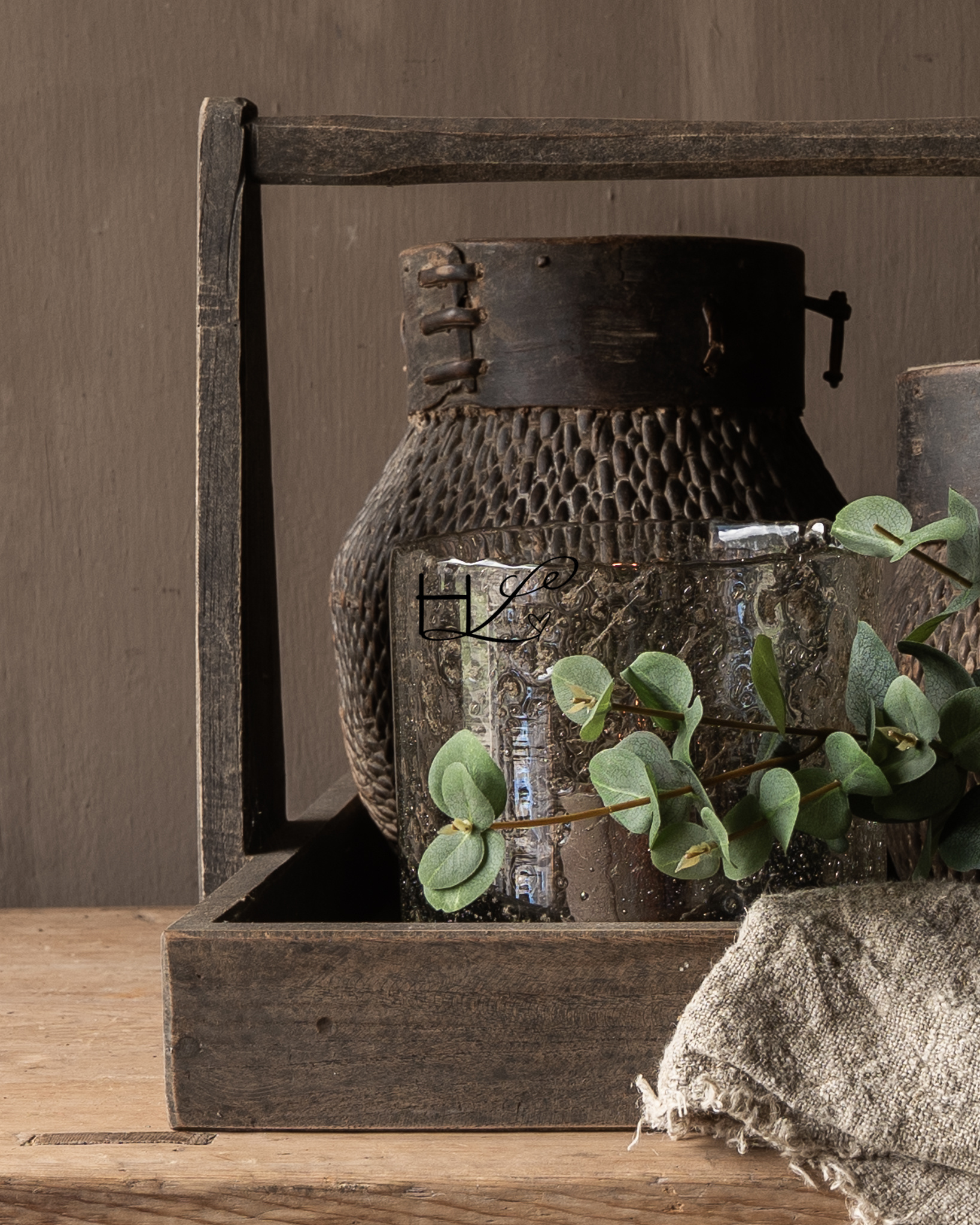 Old Authentic Wicker Basket-5