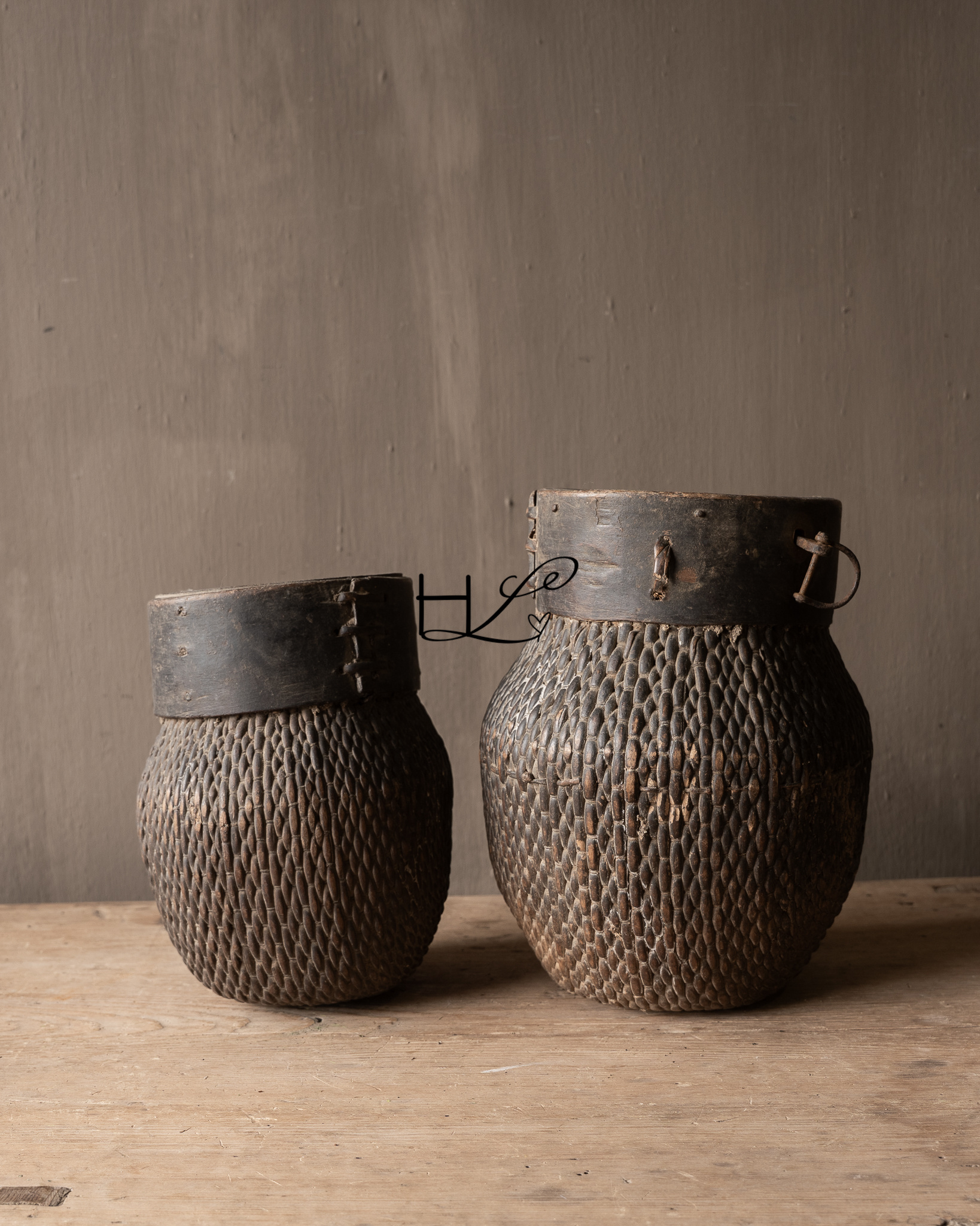 Old Authentic Wicker Basket-7