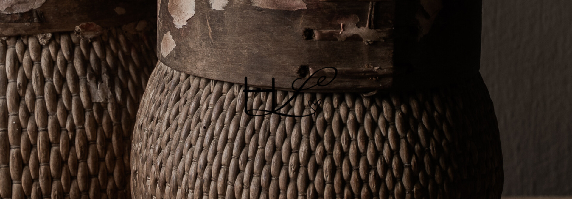 Old Authentic Wicker Basket