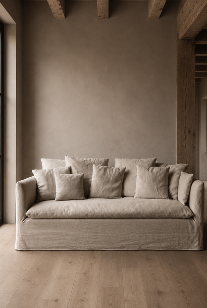 Sofa aus reinem Leinen